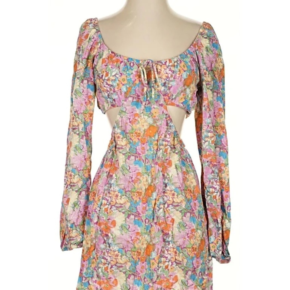Wild Fable Multicolor Floral Long Sleeve Dress